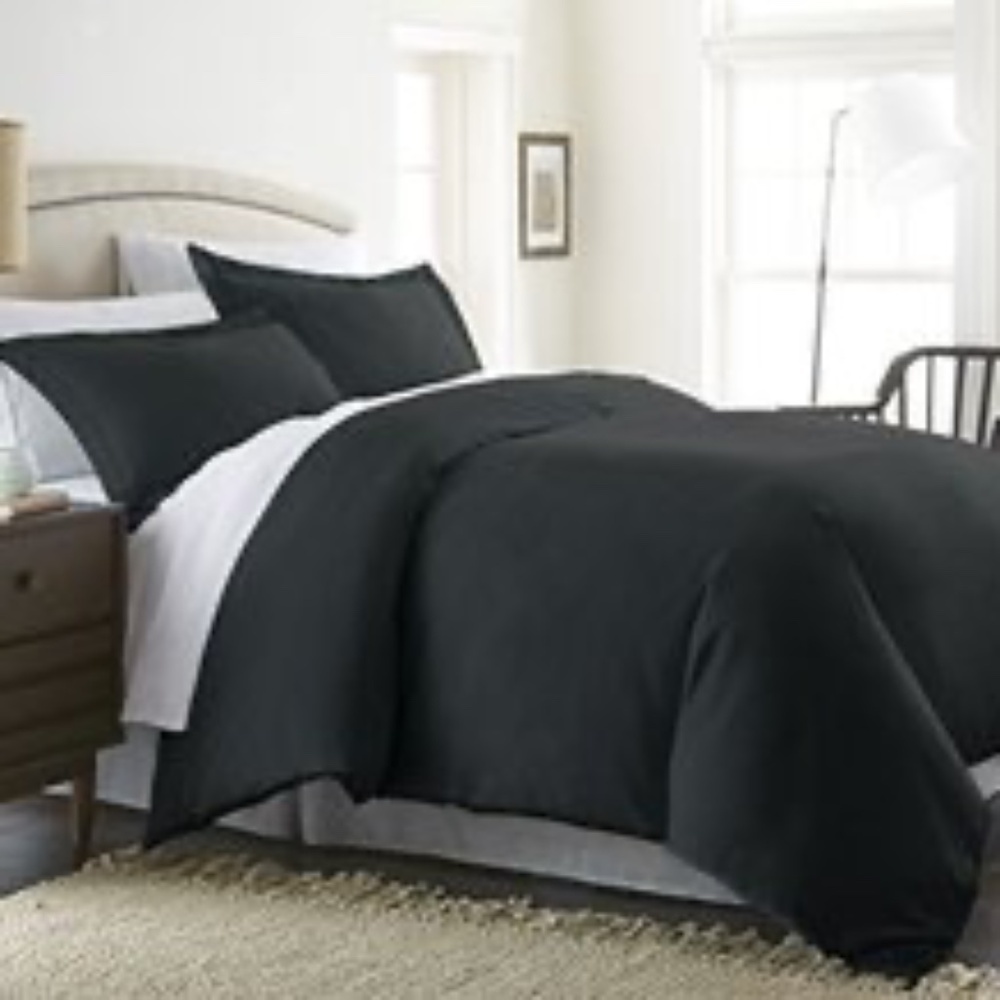 iEnjoy Home Collection Soft Brushed Microfiber Duvet Cover Set NWT